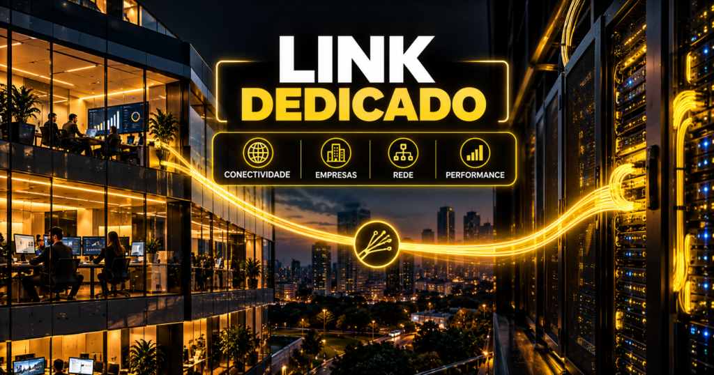 Empresa conectada a infraestrutura de rede por Link Dedicado